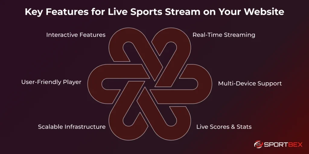 Key Features for Live Sports Stream on Your Website