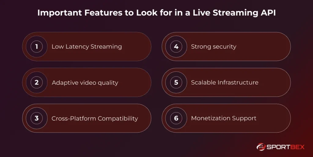 Important Features to Look for in a Live Streaming API