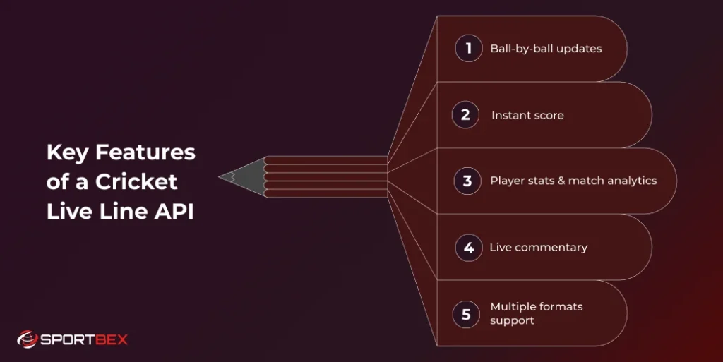 Key Features of a Cricket Live Line API