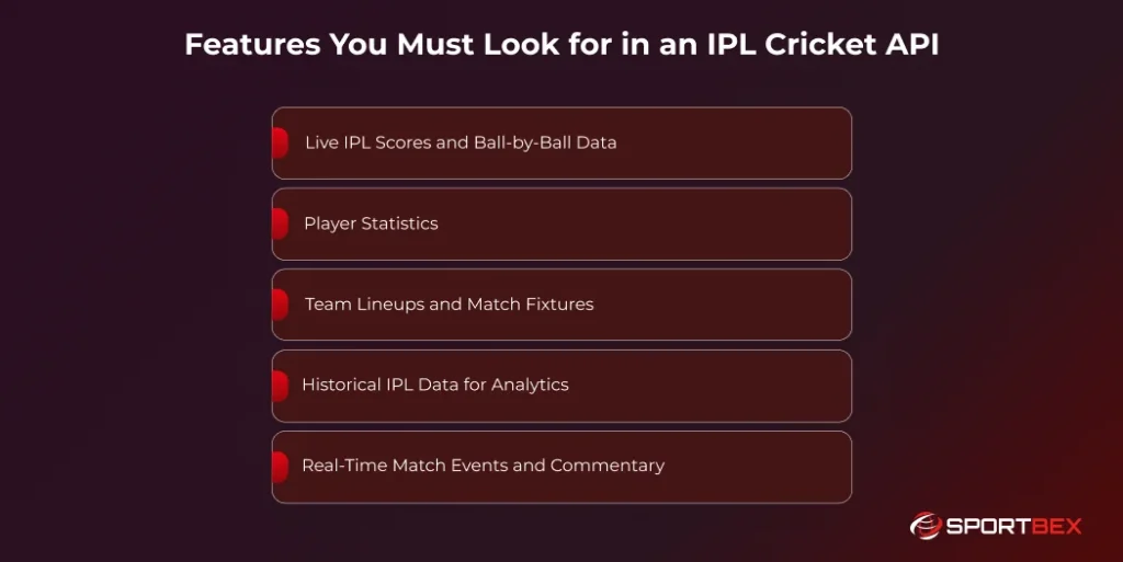 Features You Must Look for in an IPL Cricket API