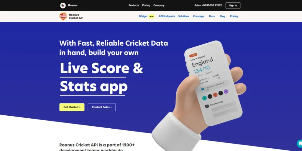 Roanuz Cricket API