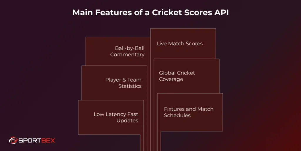 Main Features of a Cricket Scores API